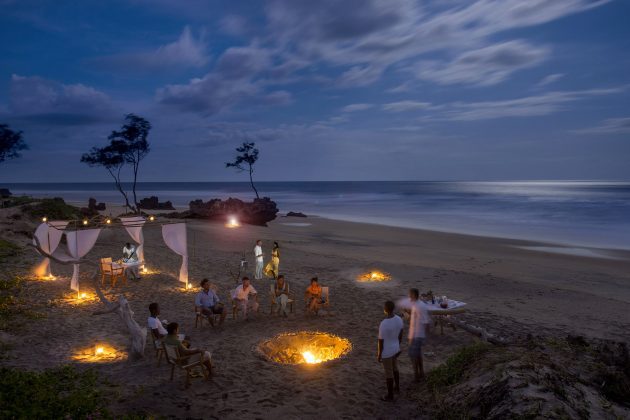 Mequfi Beach Resort Dinner under the stars